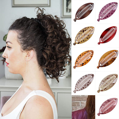 Nouvelle Conception Acétate Banane Motif Poignées de Cheveux