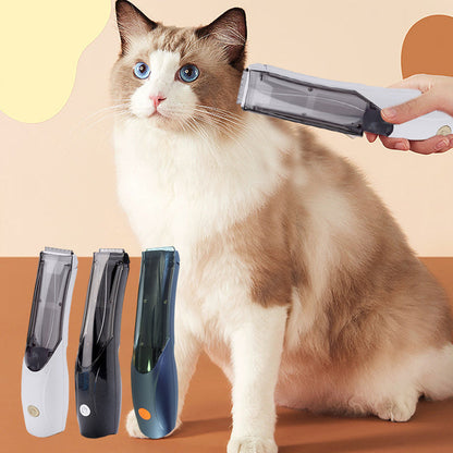 Tondeuse pour poils d'animaux avec aspiration