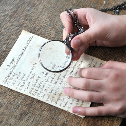 Collier pendentif grande loupe