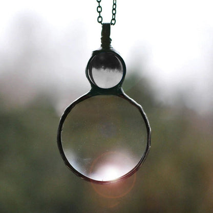 Collier pendentif grande loupe