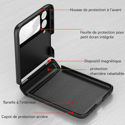 Coque magnétique tout compris luxueuse pour Samsung Galaxy Z Flip 3