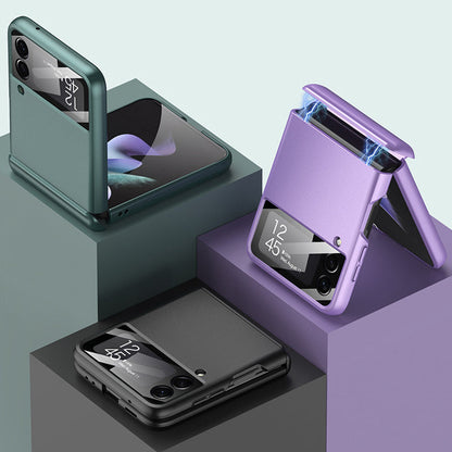 Coque magnétique tout compris luxueuse pour Samsung Galaxy Z Flip 3