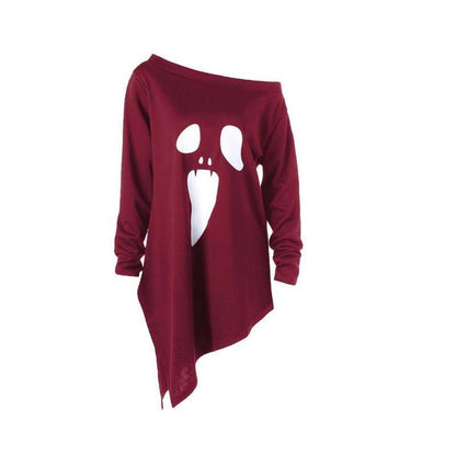 T-shirt avec motif fantôme robe d'Halloween