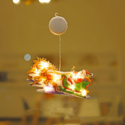 VENTE DE NOËL🎄Lumières Décoratives de Ventouse de Fenêtre de Noël