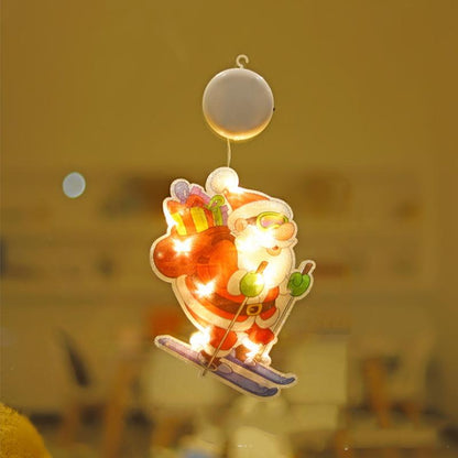 VENTE DE NOËL🎄Lumières Décoratives de Ventouse de Fenêtre de Noël