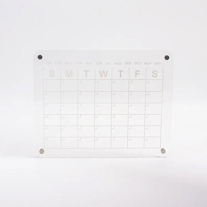 Calendrier acrylique magnétique