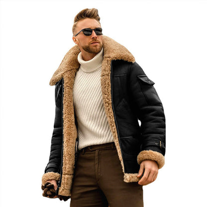 Veste mi-longue épaisse homme