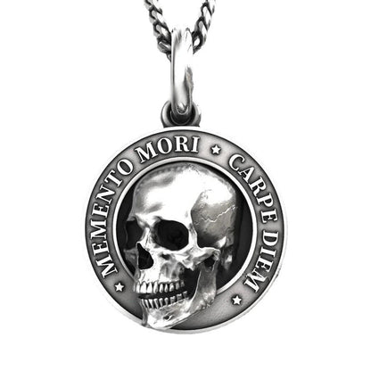 Pendentif tête de mort Memento Mori