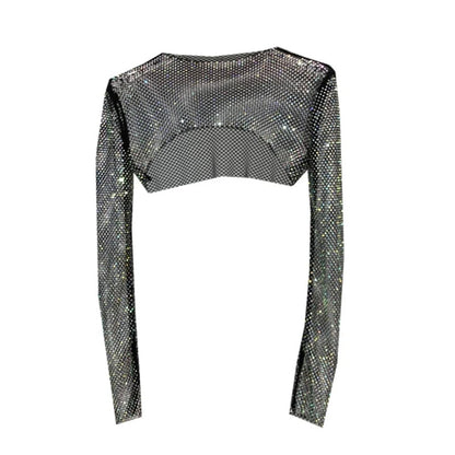 Haut de Cape de Protection Solaire en Diamant Maillé