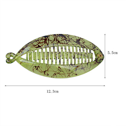 Nouvelle Conception Acétate Banane Motif Poignées de Cheveux