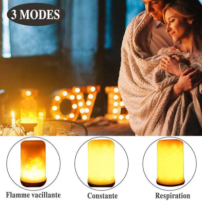 Ampoule LED à flamme avec capteur de gravité