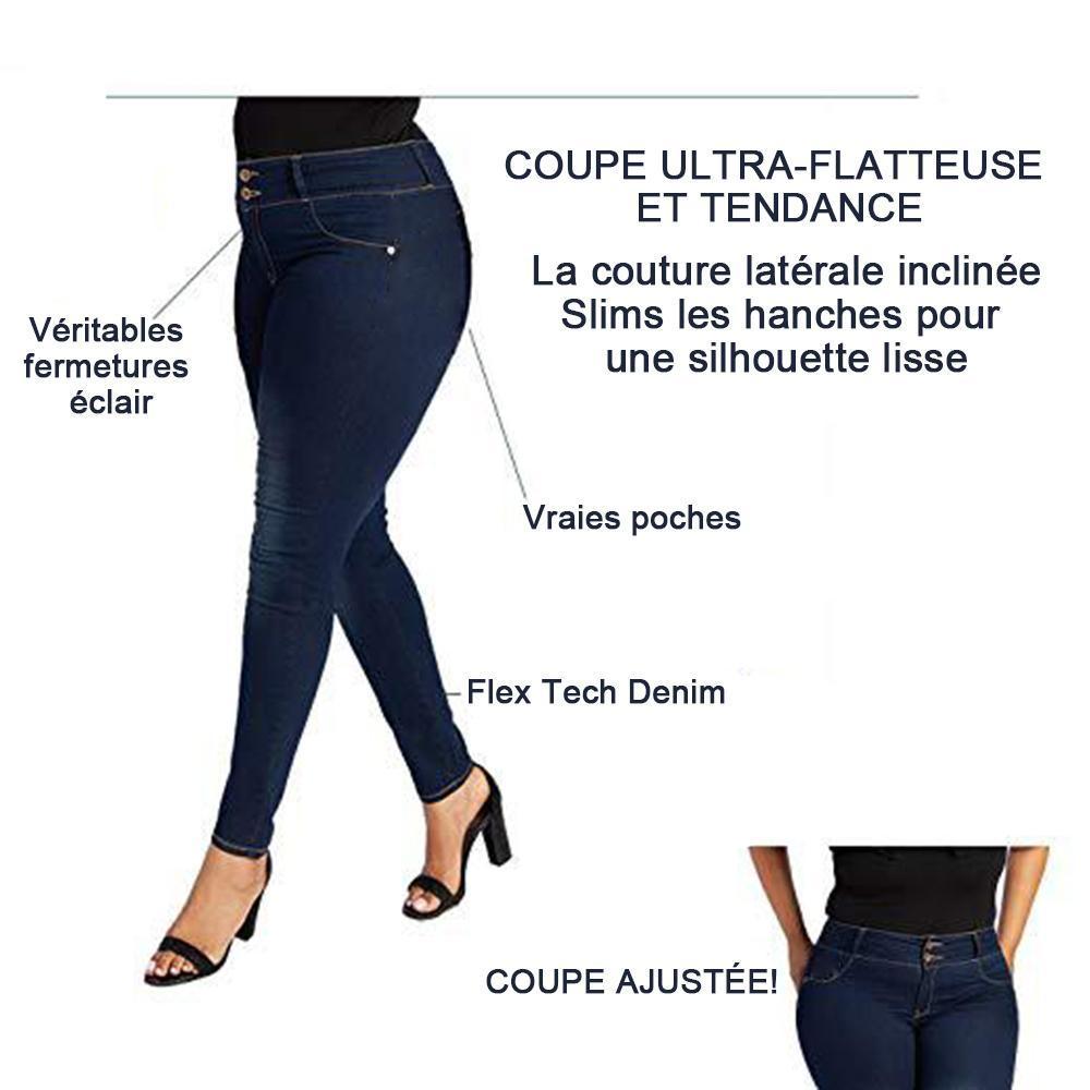 Pantalon En Denim Très Extensible Pour Femmes