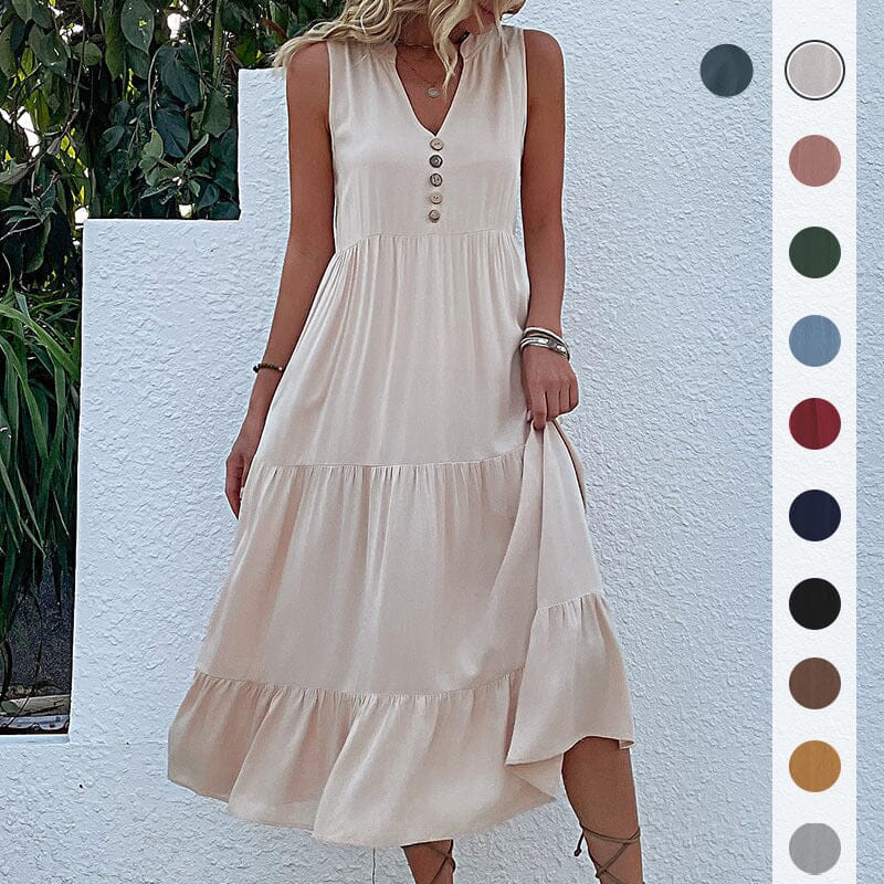 Robe Débardeur avec Boutons