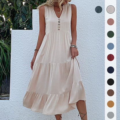 Robe Débardeur avec Boutons
