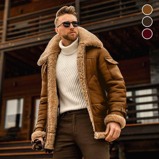 Veste mi-longue épaisse homme