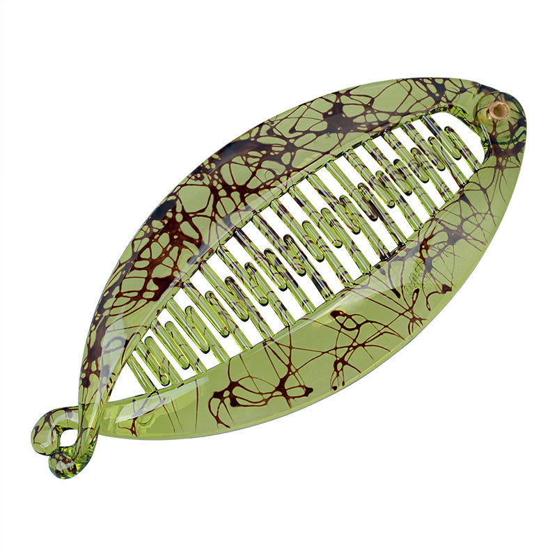 Nouvelle Conception Acétate Banane Motif Poignées de Cheveux