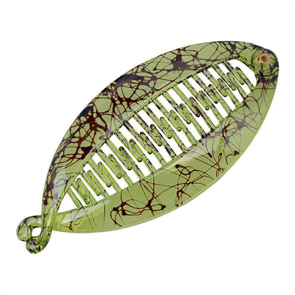 Nouvelle Conception Acétate Banane Motif Poignées de Cheveux