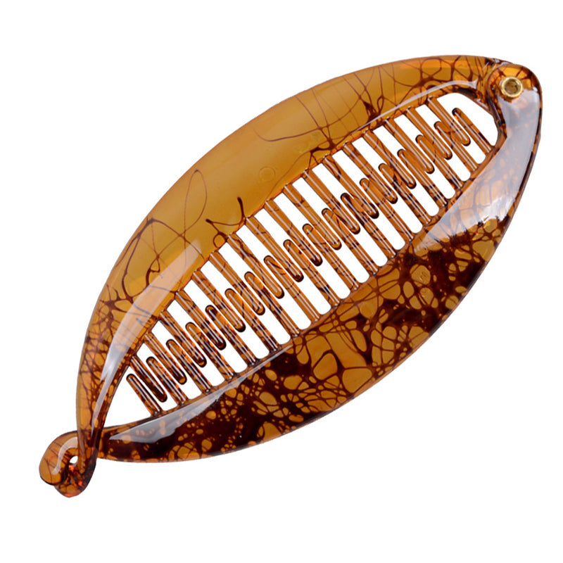 Nouvelle Conception Acétate Banane Motif Poignées de Cheveux