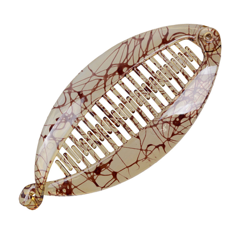 Nouvelle Conception Acétate Banane Motif Poignées de Cheveux